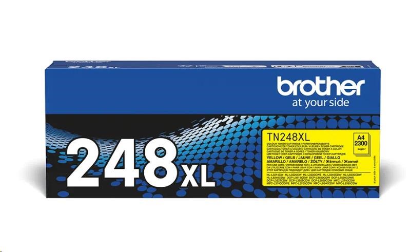 Brother TN-248XLY, originálny toner, žltý, XL