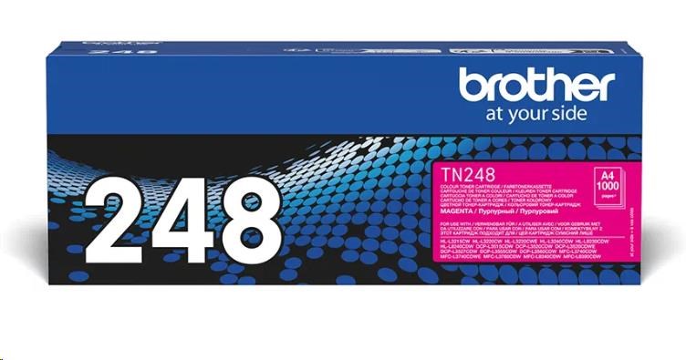 Brother TN-248M, originálny toner, purpurový