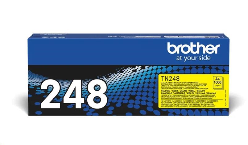Brother TN-248Y, originálny toner, žltý