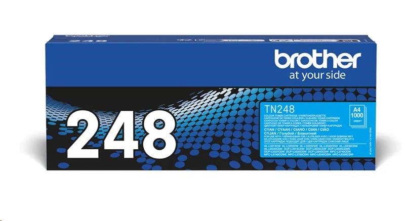 Brother TN-248C, originálny toner, azúrový