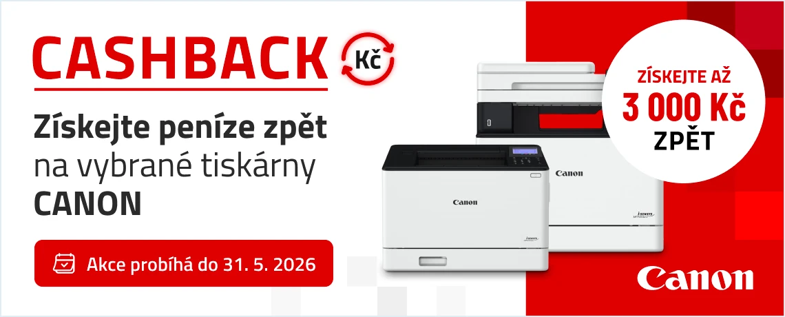 Cashback s tiskárnami Canon