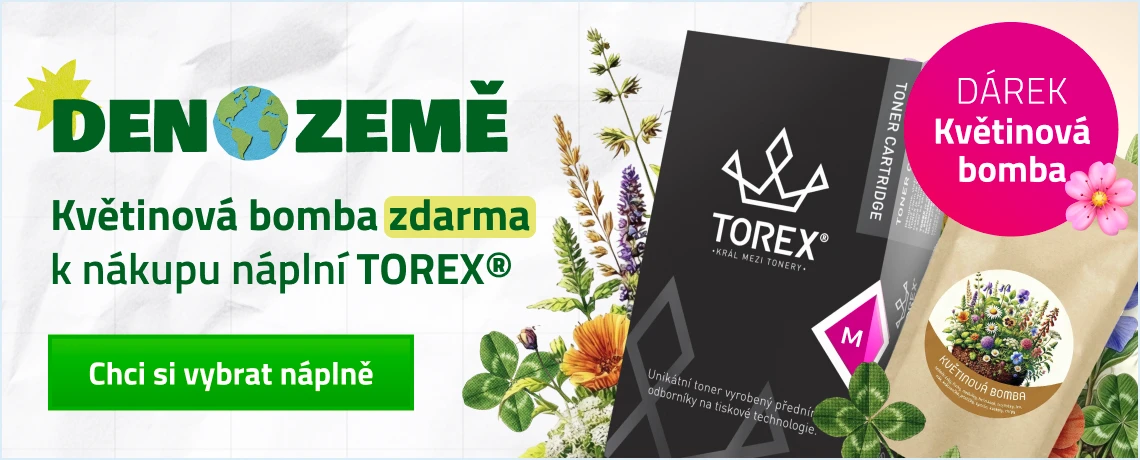 Deň Zeme - darček za nákup náplní TOREX