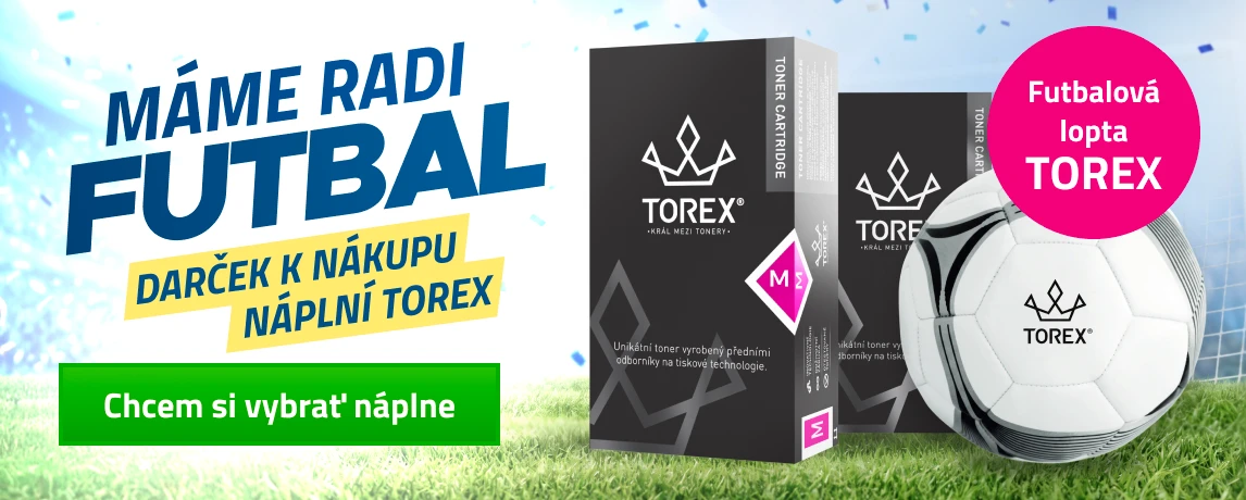 MS vo futbale - darček k nákupu náplní TOREX