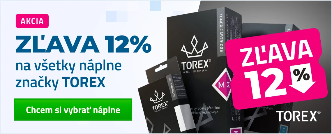 Zľava 12 % na všetky náplne TOREX