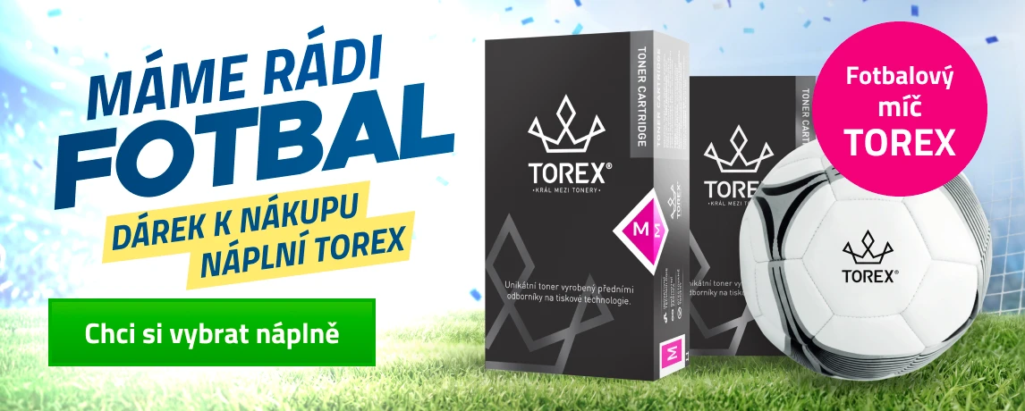 MS ve fotbale - dárek za nákup náplní TOREX